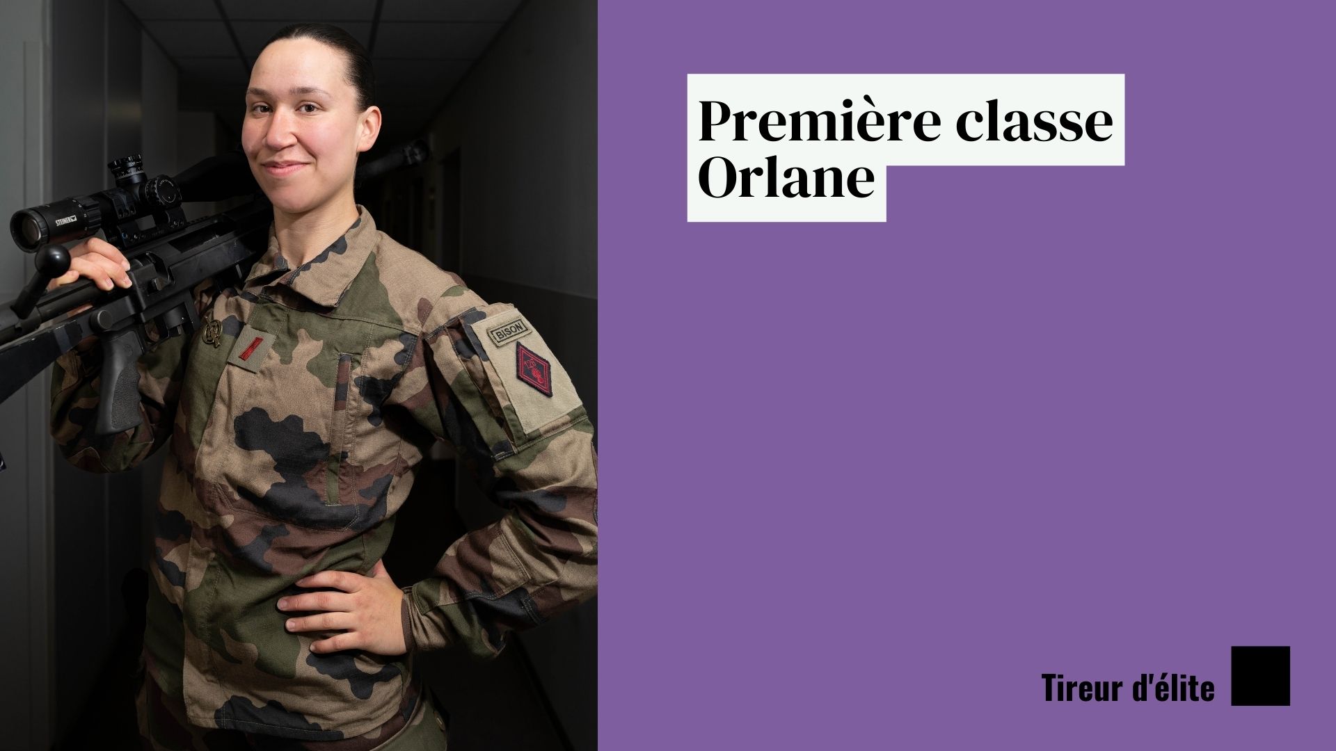 Orlane, tireuse d'élite au 126e Régiment d'infanterie