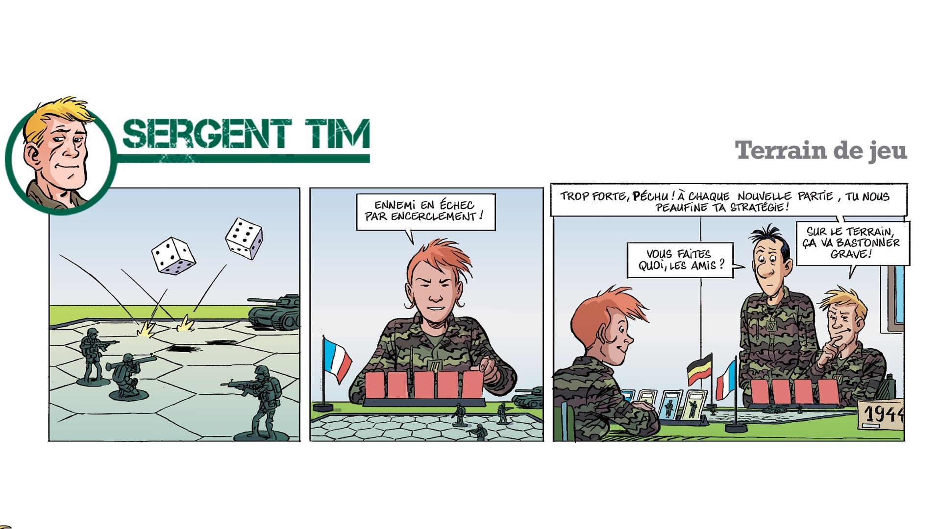 BD sergent Tim : Terrain de jeu