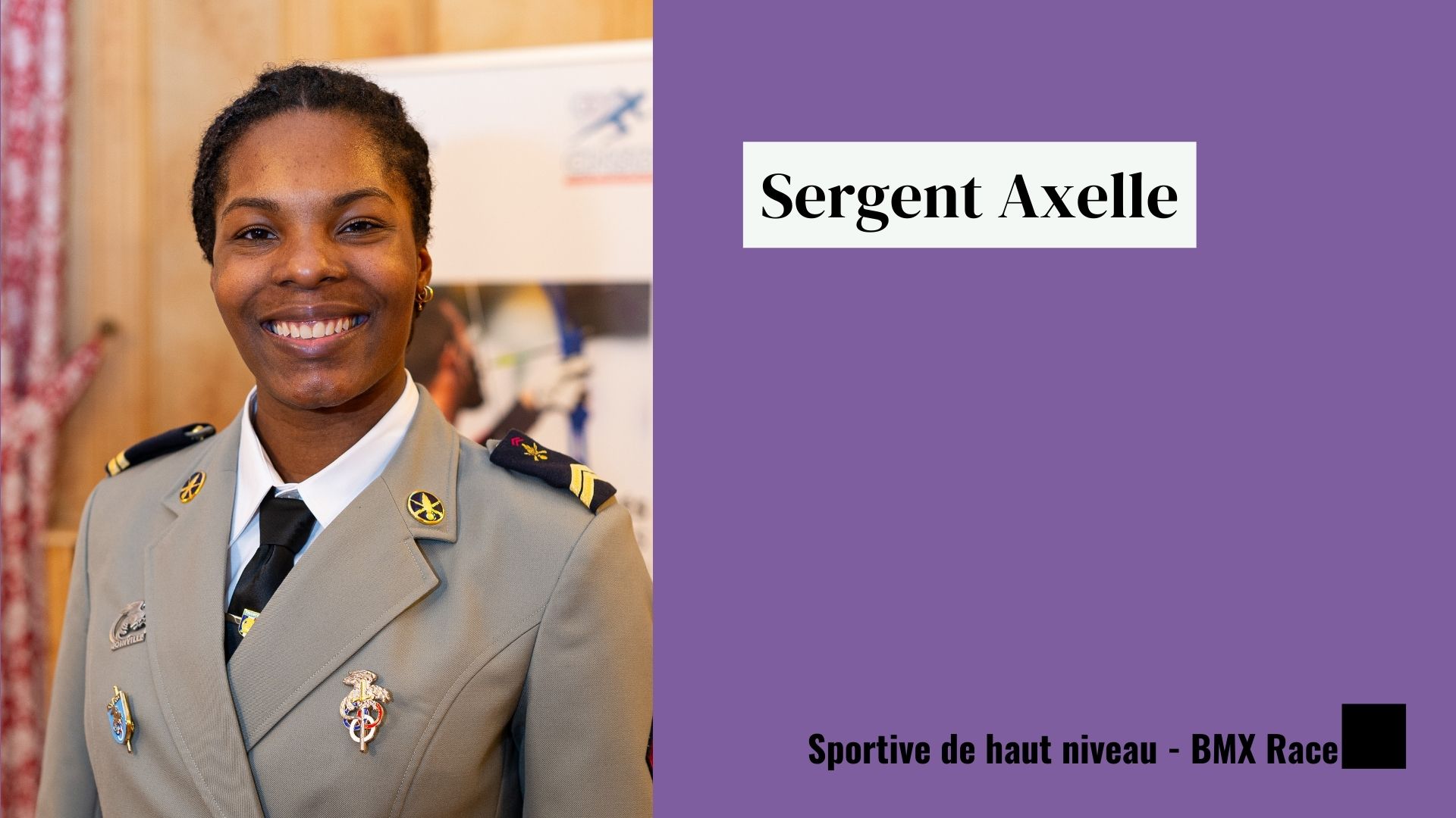 La sergent Axelle, sportive de haut niveau au bataillon de Joinville