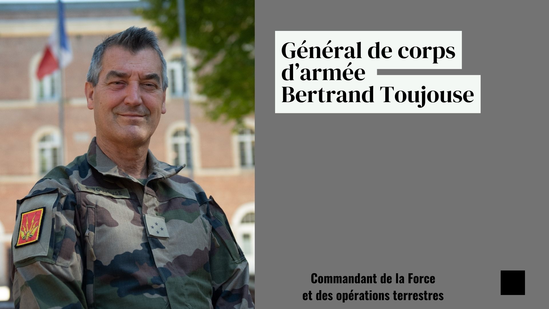 Général Bertrand Toujouse, commandant de la FOT