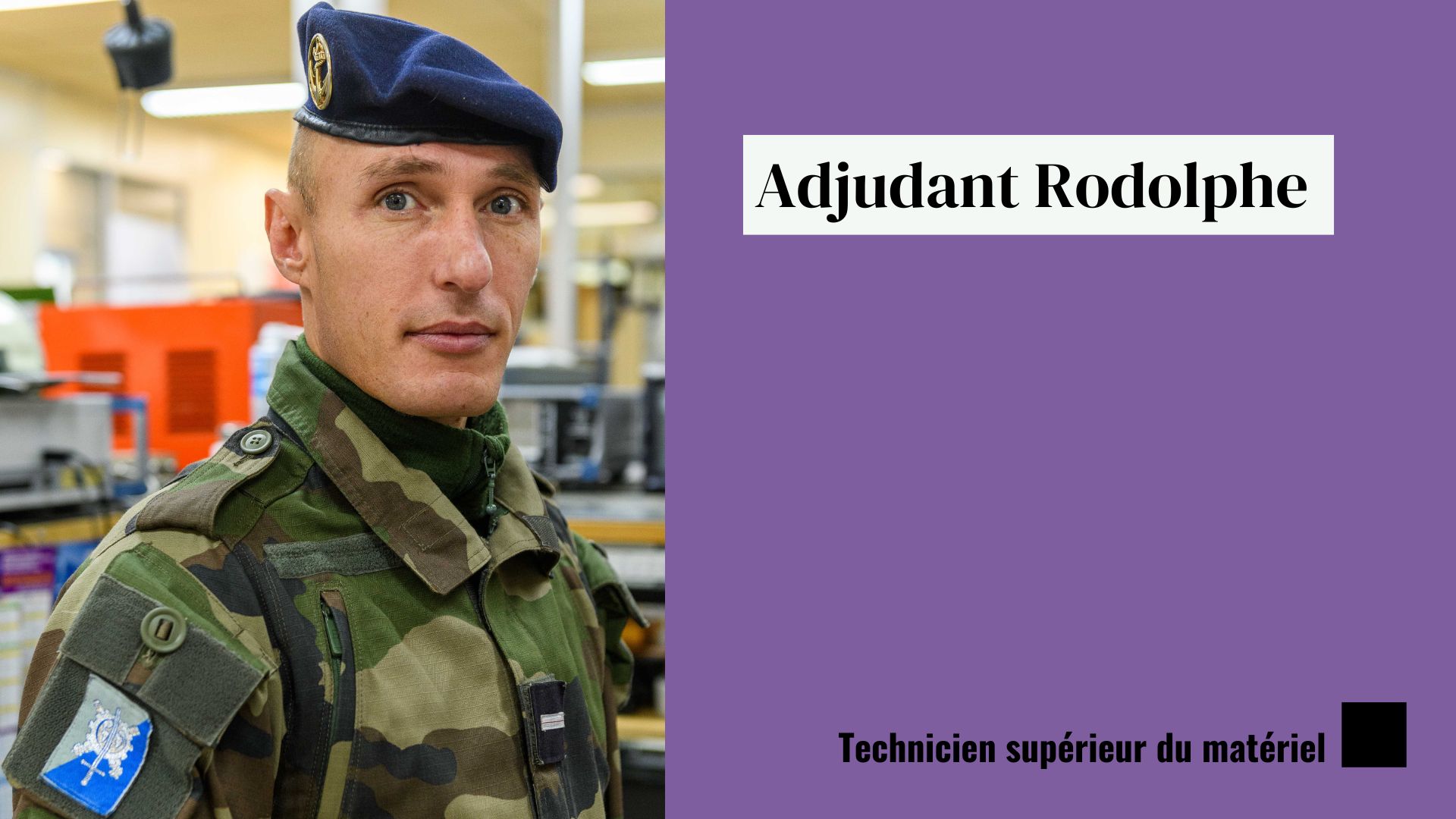 Portrait de l'adjudant Rodolphe