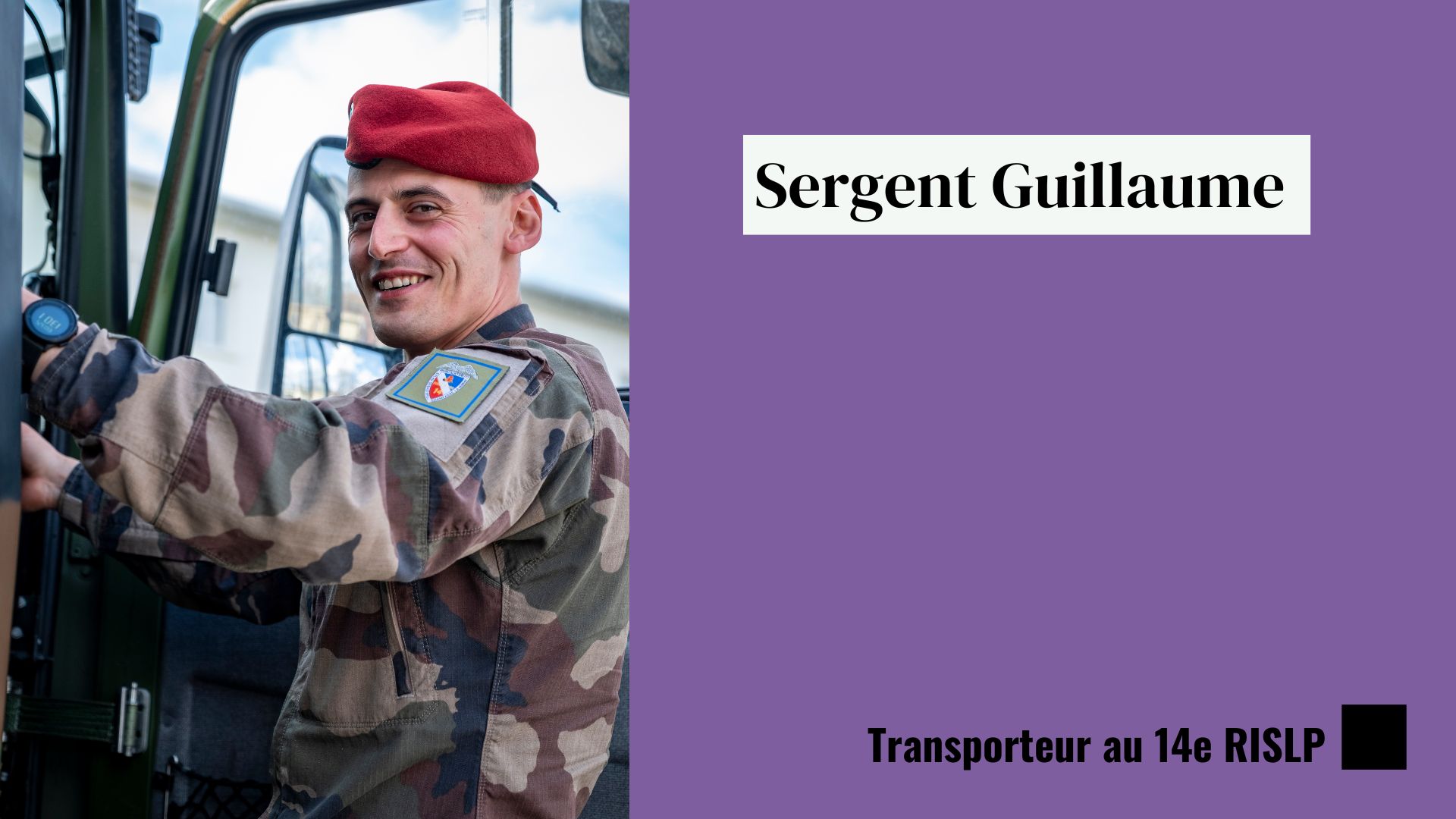 Portrait du sergent Guillaume.